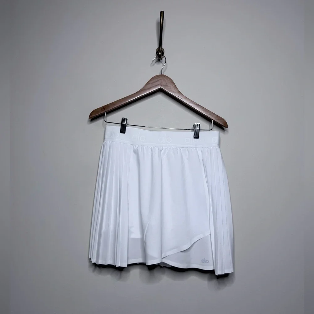 ALO Yoga Aces Tennis Skirt White